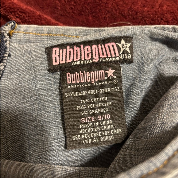 Vintage Bubblegum Women's Blue Denim mini skirt - Picture 2 of 4